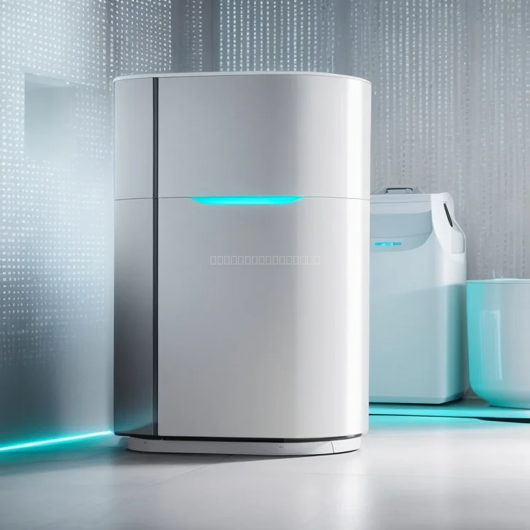 Moderne AI-Waschmaschine vor alpenländischer Kulisse